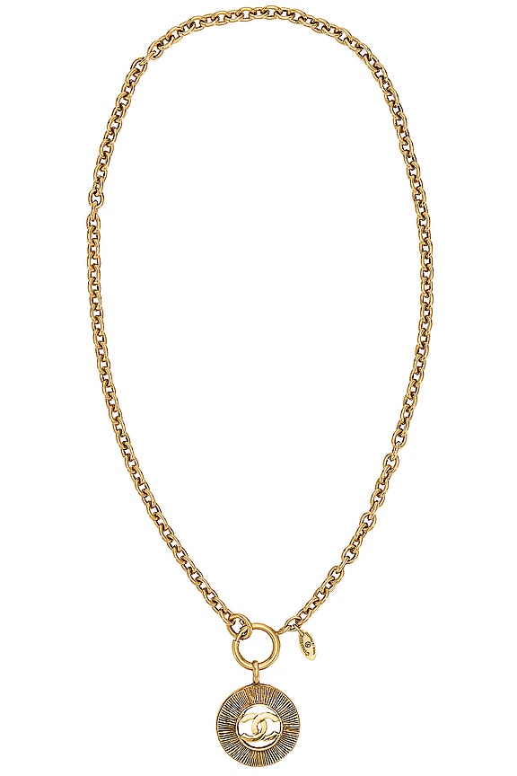 FWRD Renew Dior Rhinestone Necklace in Silver | FWRD