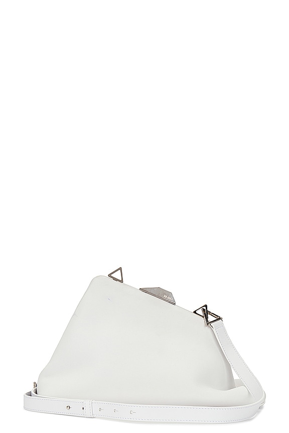 ショルダーバッグ・ポシェット [The Row] Bindle Three Bag in Suede Bindle Three Bag Beige in Suede – The Row