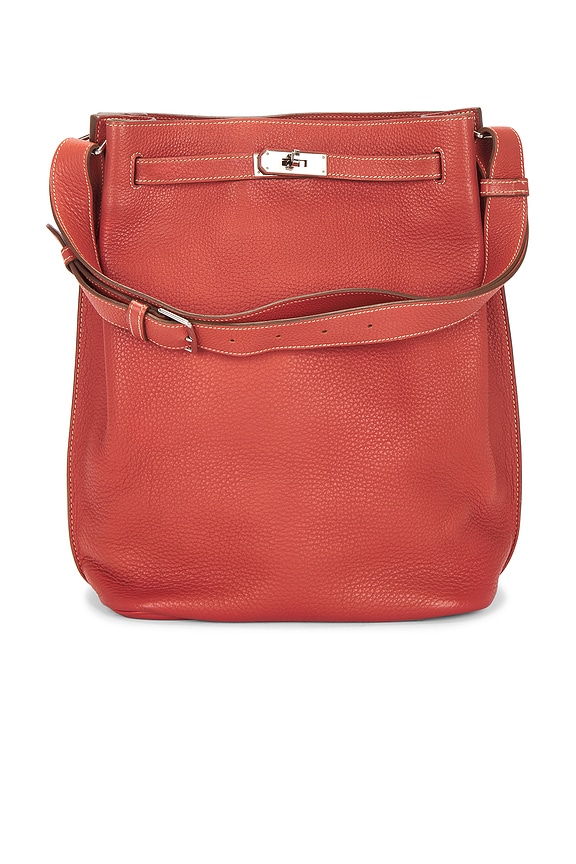 FWRD Renew Hermes Togo So Kelly 22 Shoulder Bag in Rouge | FWRD