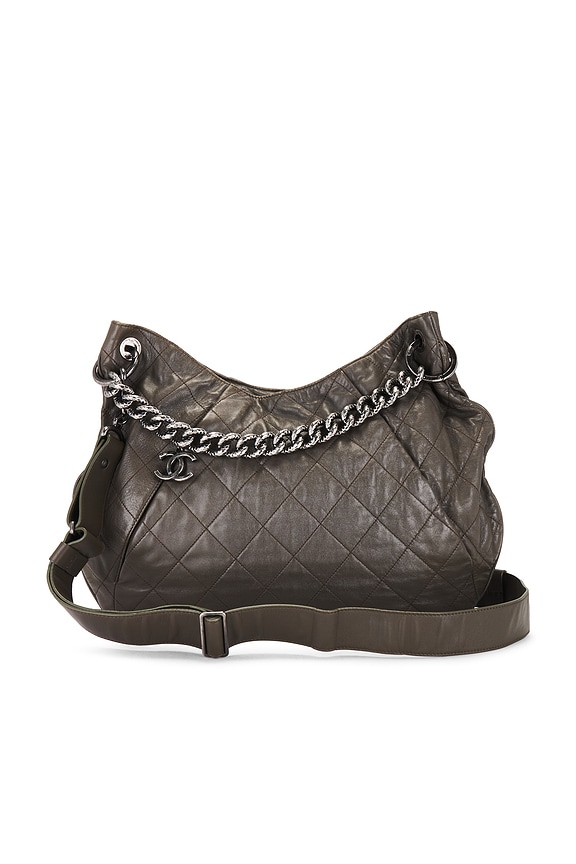 Saint Laurent Medium Paris VII Hobo Bag in New Vert Fonce | FWRD