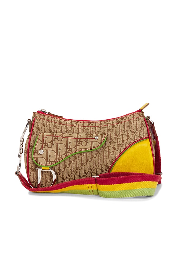 FWRD Renew Louis Vuitton Monogram Patchwork Denim Bowling Bag in