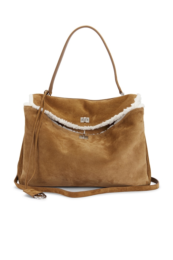 The Row Nuance Tote Bag in Dark Brown PLD | FWRD