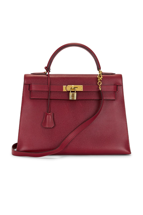 FWRD Renew Hermes 1978 Box Kelly 28 Handbag in Dark Brown | FWRD