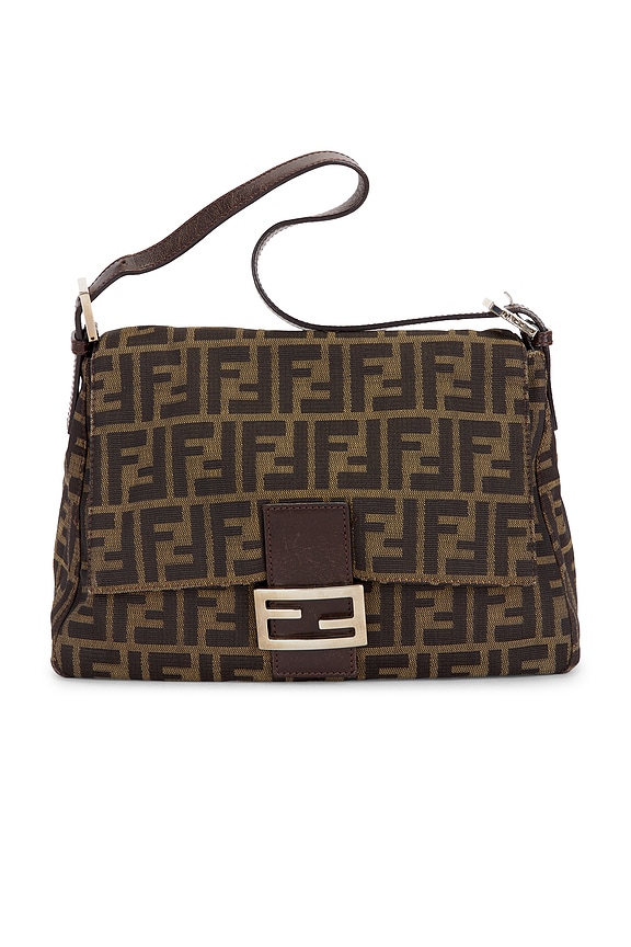 FENDI マフラ FWRD Renew Fendi Zucca Mama Forever Baguette Shoulder Bag in