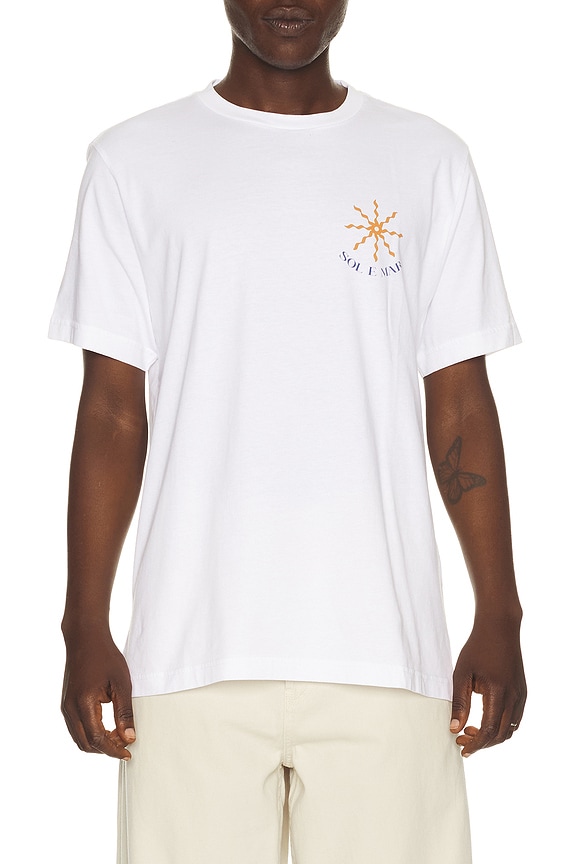 COMME des GARCONS PLAY Logo Tee in White | FWRD