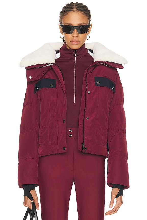 Moncler Genius x Palm Angels Noella Jacket in Dark Mahogany | FWRD