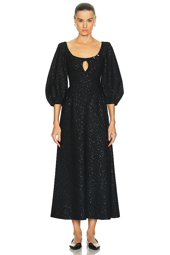 ZIMMERMANN 1746DRS254ORP 関税送料込 Zimmermann Illustration Structured Dress in Black Paisley | FWRD