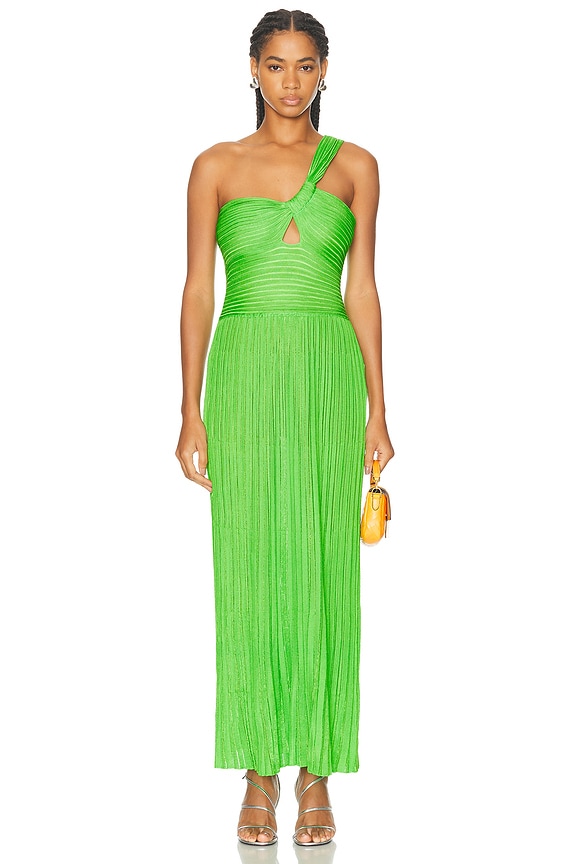 ulla johnson green dress Ulla Johnson Freesia Gathered Cross Back Gown