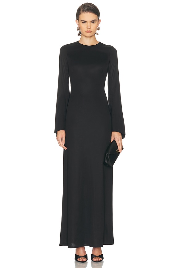 Christopher Esber Monument Long Dress in Cocoa | FWRD