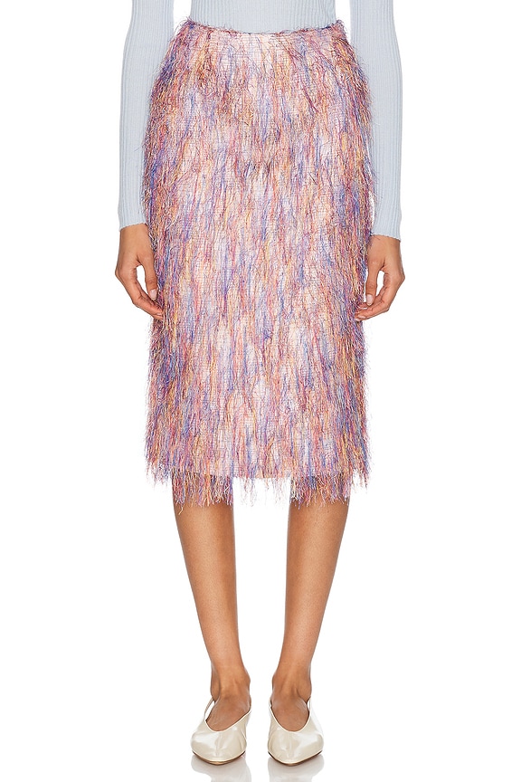 ワンピース THE ATTICO Women Mid Skirts 91970 250WCA00391PLL002RA 90324 THE ATTICO Sequin Mini Skirt in Opalescent | FWRD