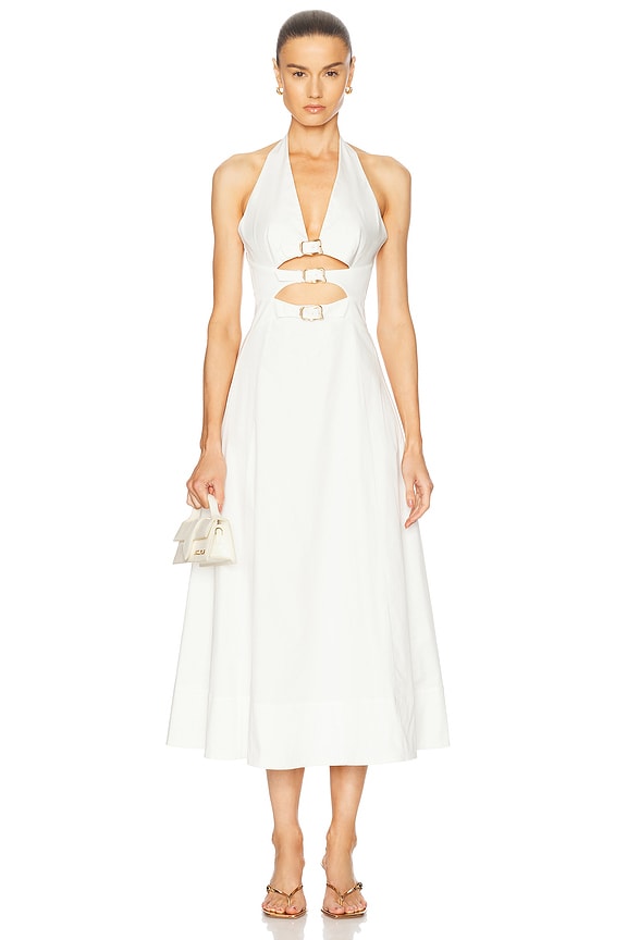 Sportmax Fabiana Dress in Optical White | FWRD