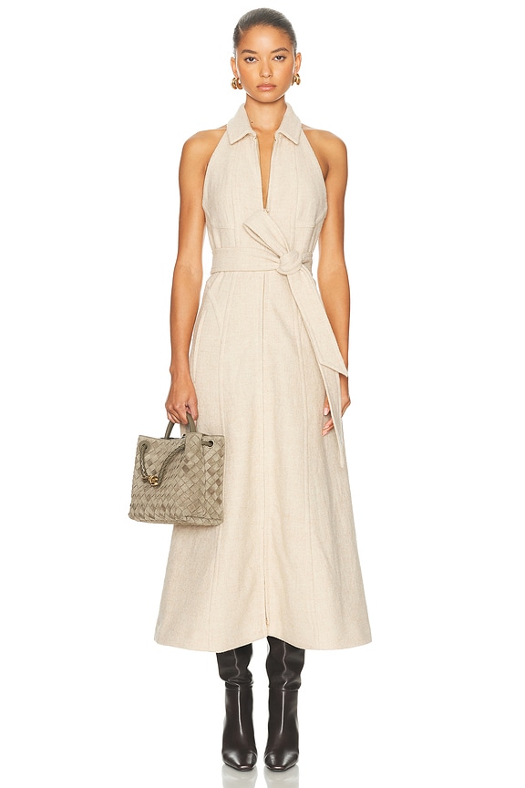 ladies halter dress Everlane Halter Dress, Ultrasoft Cotton, Navy, Size XXL
