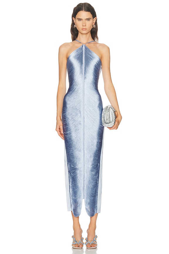 saks blue dress Spaghetti Straps Royal Blue Sequin Short Dress – Ohmollydress main image 1