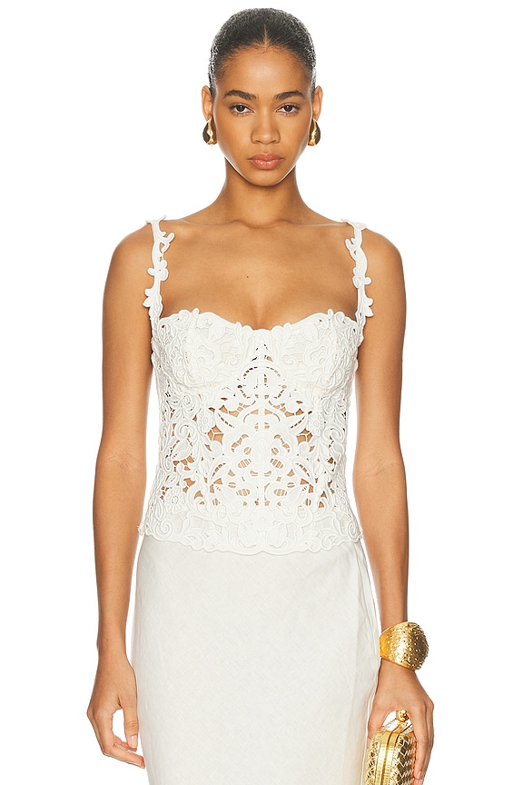 【MAISON SPECIAL】 Hem Lace Velvet TankTop SALE] Hem Lace Velvet Tank Top