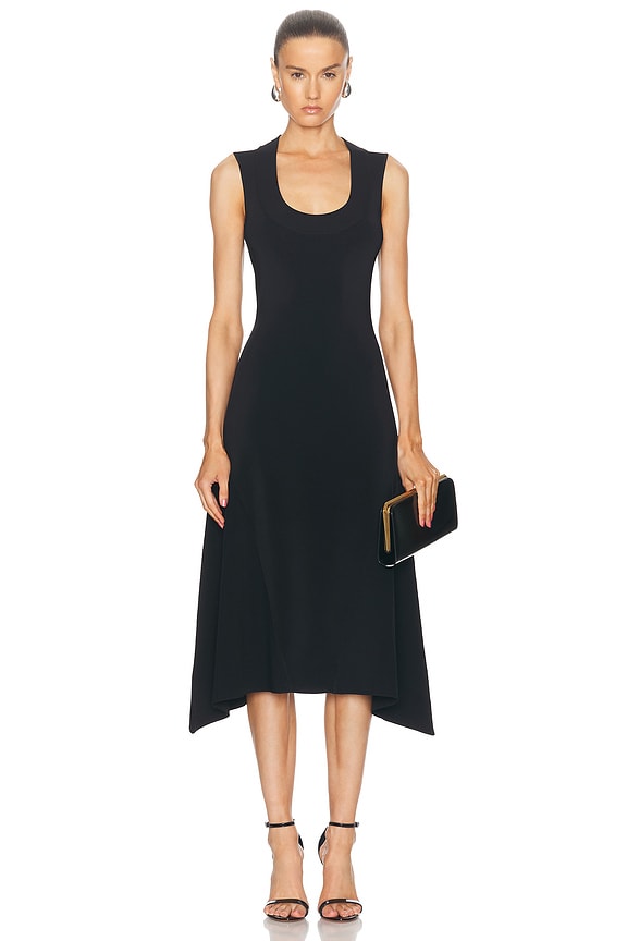 【送料&関税込】self-portrait Crochet Midi Dress self-portrait Crochet Midi Dress in Black | FWRD