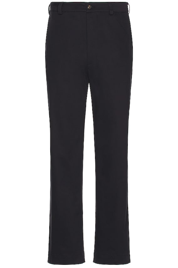 BODE Tropical Wool Side Buckle Trousers in Black | FWRD BODE Tropical Wool Side Buckle Trousers in Black | FWRD