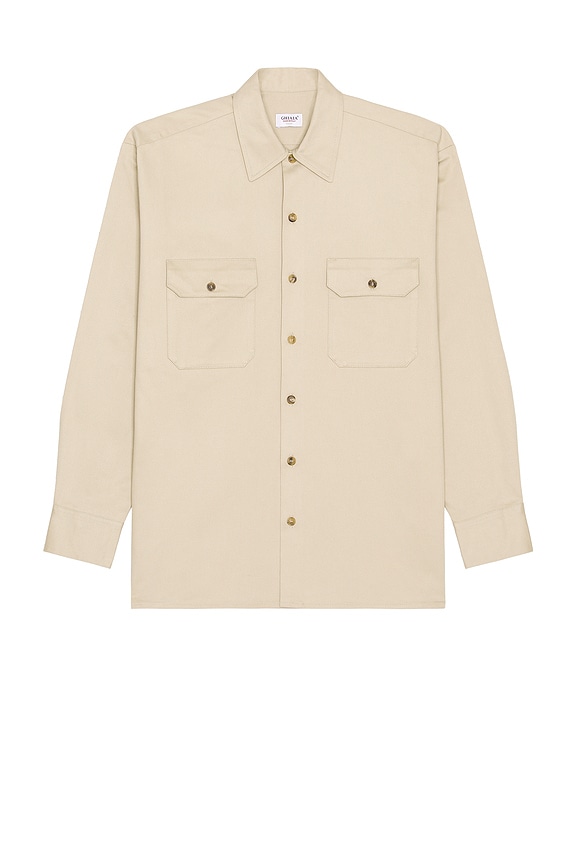 Acne Studios Cotton Twill Shirt in Brown | FWRD
