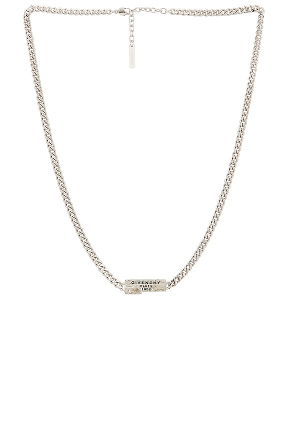 Raf Simons Knot Charm Necklace in Silver | FWRD
