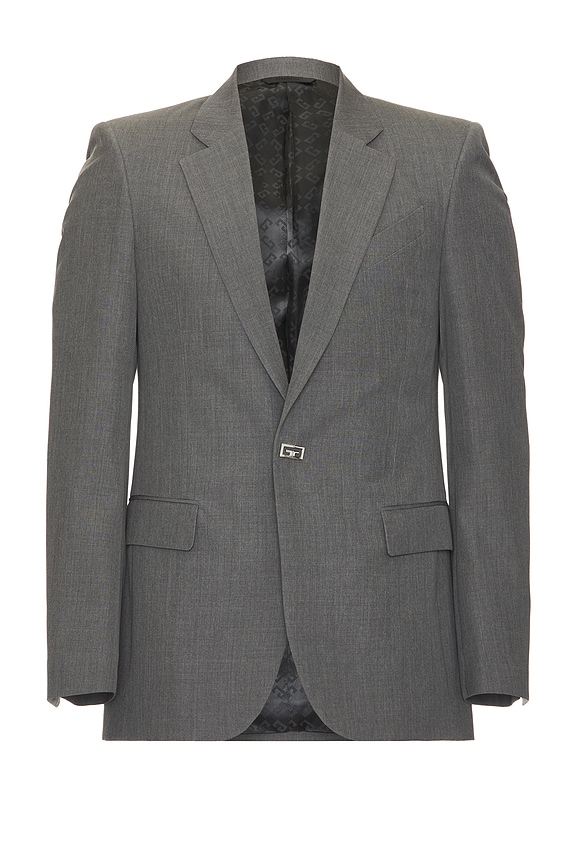Fear of God 6th Collection Varsity Jacket in Melange Grey