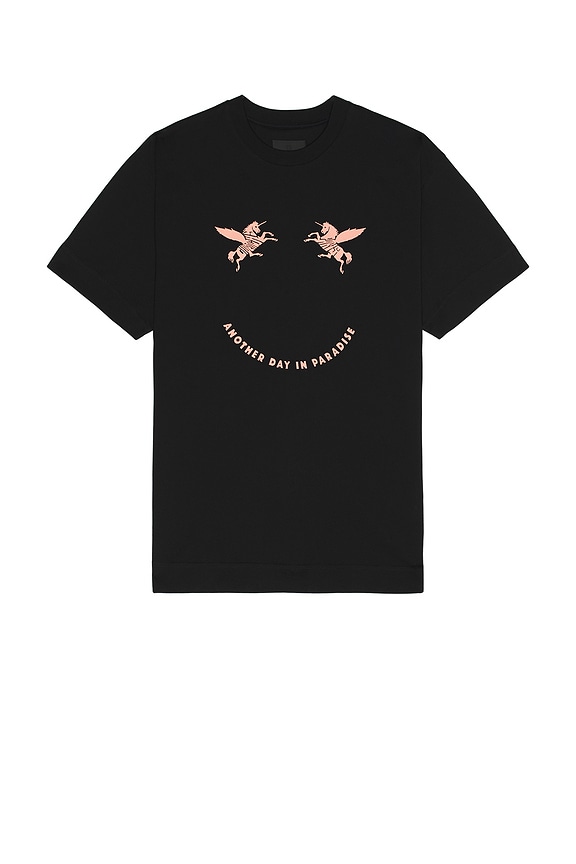 AMIRI シアターマスク オーバーサイズ Tシャツ モダンアート Amiri Theatre Masks Oversized Tee in Black | FWRD