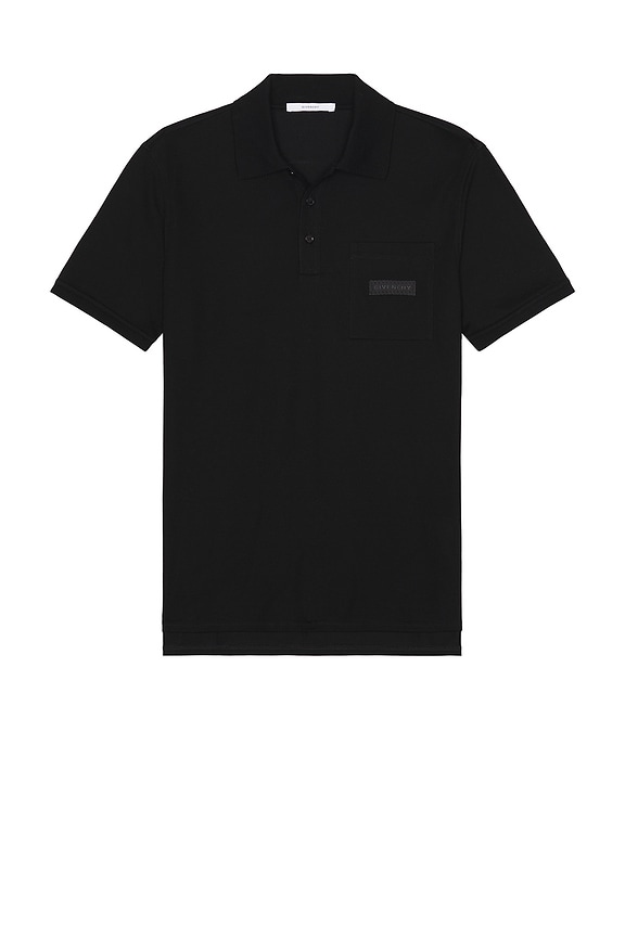 Burberry Logo Polo in Navy | FWRD