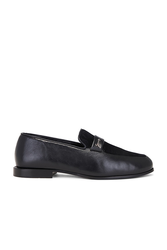 Vinny's TOWNEE ペニーローファー - Black Polido Leather | FWRD