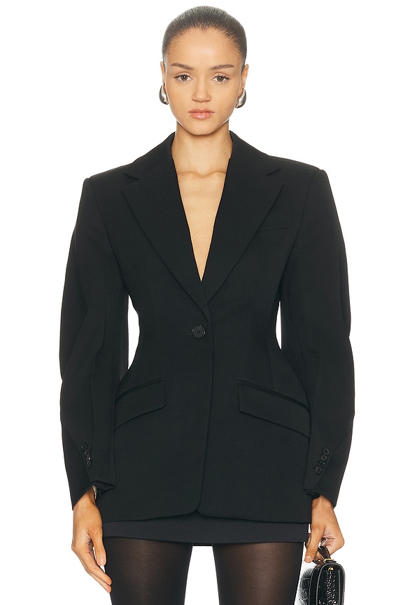 Saint Laurent Blazer in Noir | FWRD
