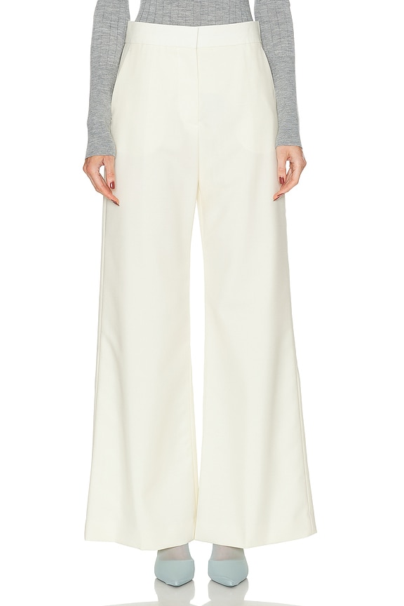 Lemaire High Waisted Curved Pant in Clay White | FWRD