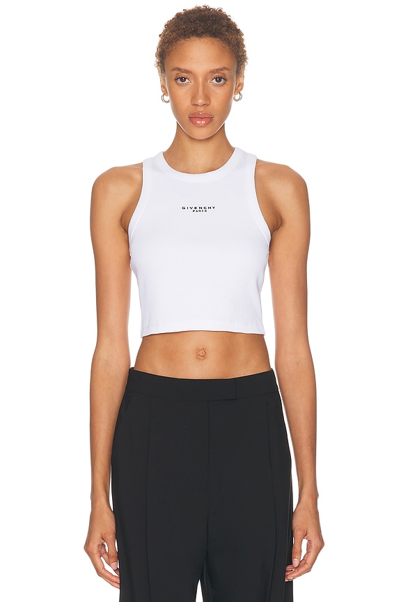 Miu Miu Tank Top in Natural | FWRD