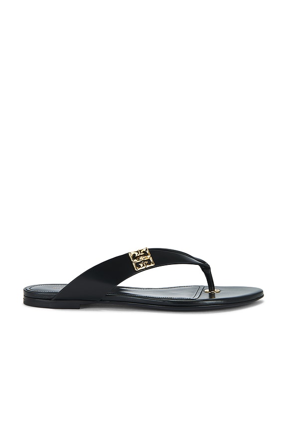 Balenciaga Cagole Thong Sandal in Black & Crystal | FWRD