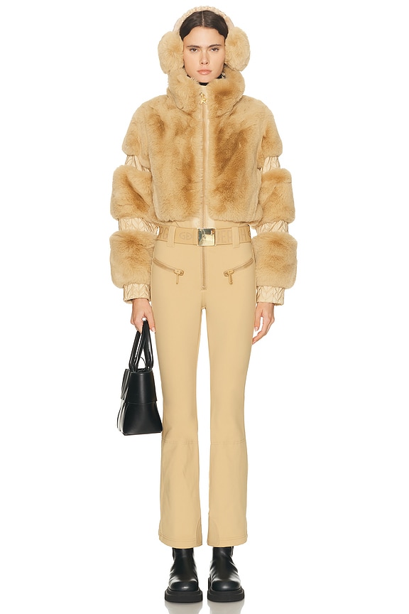 Mugler Gloved Catsuit in Powder & Nude 02 | FWRD