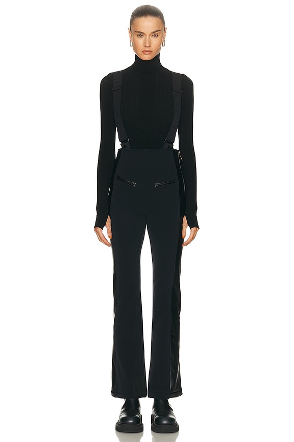 ALAÏA Suspenders Pant in Noir Alaia | FWRD