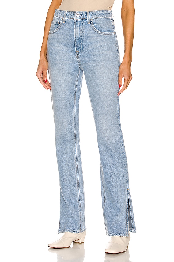 MOTHER High Waisted Smokin' Double Heel in County Line | FWRD