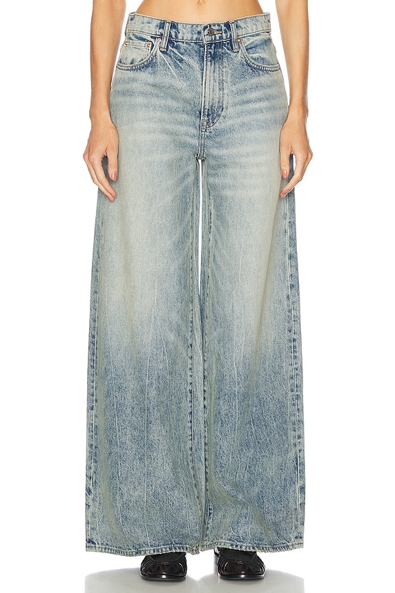 Jean Paul Gaultier X Shayne Oliver Fishtail Wide Leg in Light Blue