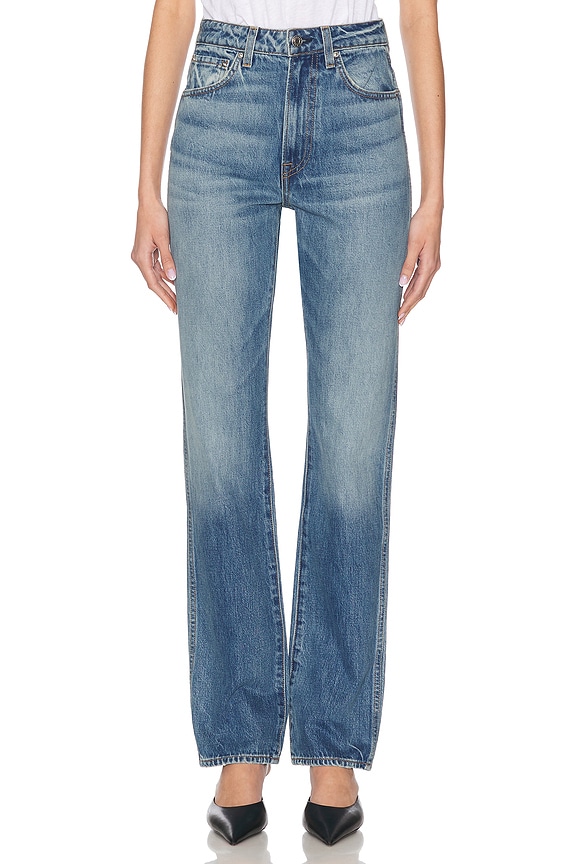 めりー GRLFRND Melanie High Rise Boot Cut in Lincoln Square | FWRD