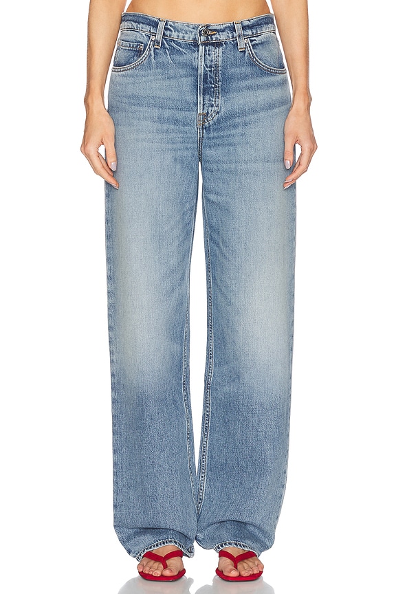 R13 Insert D'arcy Loose Wide Leg in Vintage Indigo | FWRD R13 Insert D'arcy Loose Wide Leg in Vintage Indigo | FWRD
