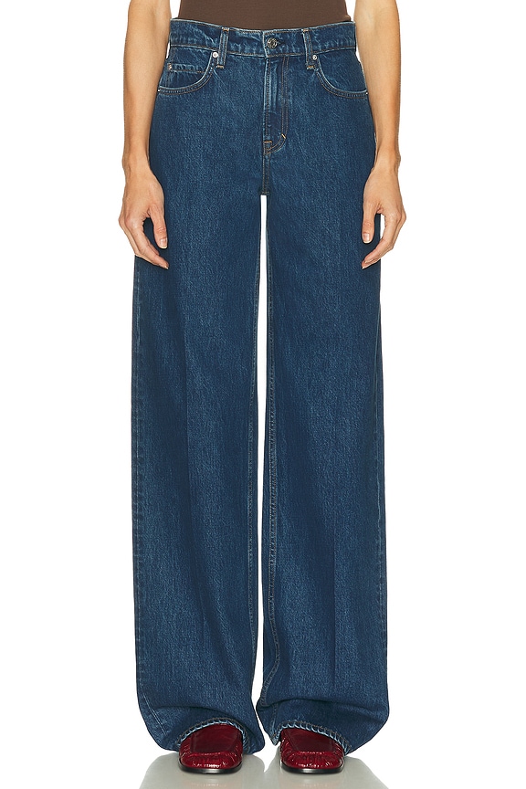 KHAITE Jacob Wide Leg in Archer | FWRD