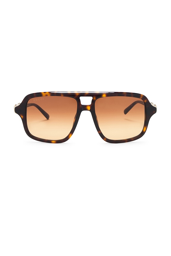 Valentino Garavani V Logo Sign Sunglasses in Light Gold  display picture 2