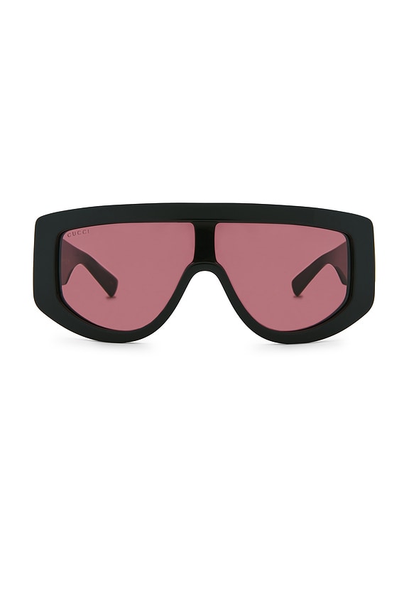 Gucci Shield Sunglasses in Pink | FWRD