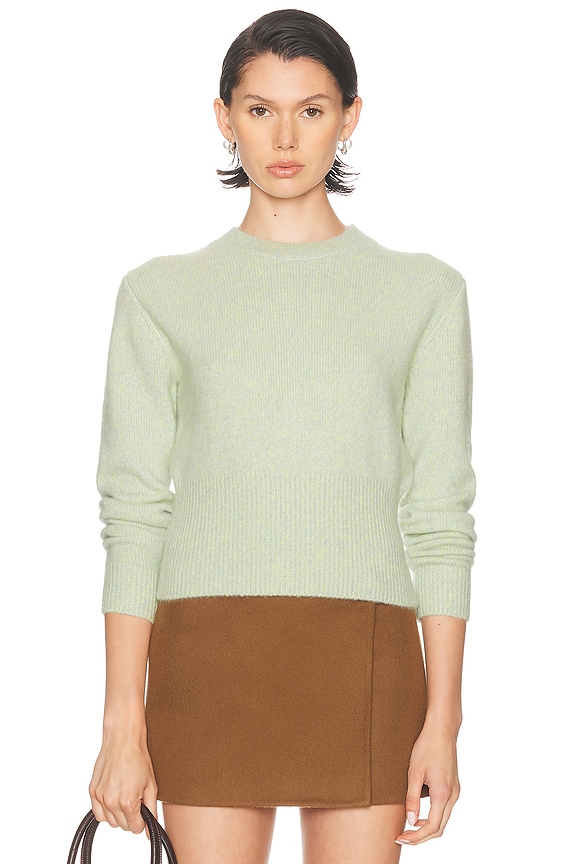 H*u様 Acne Studios オリーブグリーン クルーネックセーター　ニッ Acne Studios Knit Sweater in Sage Green | FWRD