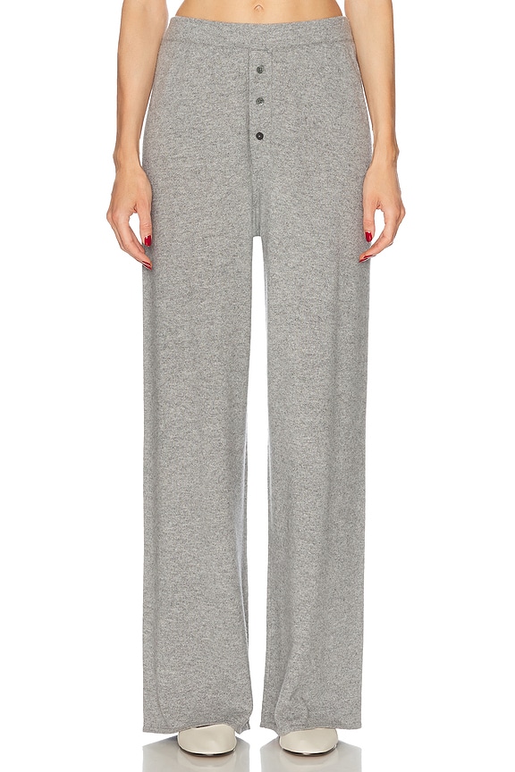 Beyond Yoga Luxefleece Tranquil Slit Wide Leg Pant in Light