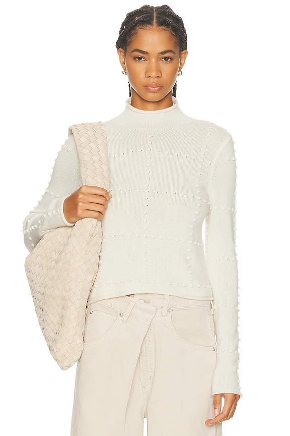 Zimmermann Espionage Silk Drape Top in Pearl | FWRD