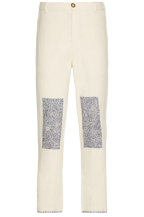 COMME des GARCONS SHIRT Denim Workstitch Pants in White | FWRD