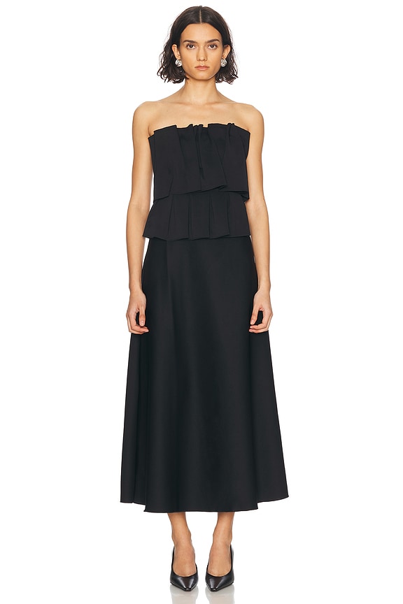 aje energy midi dress Aje Energy Midi Dress in Black