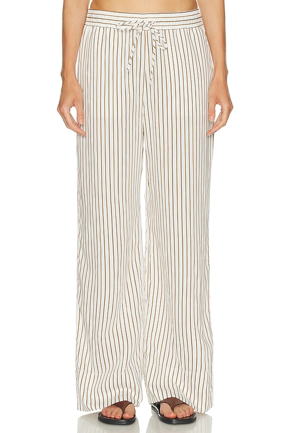 Carhartt WIP Hendry Pant in Seaton Stripe, Wax, & Dark Navy | FWRD