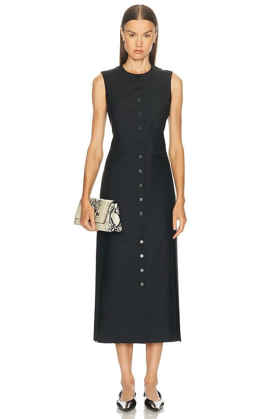 The Row Mirna Dress in Black | FWRD