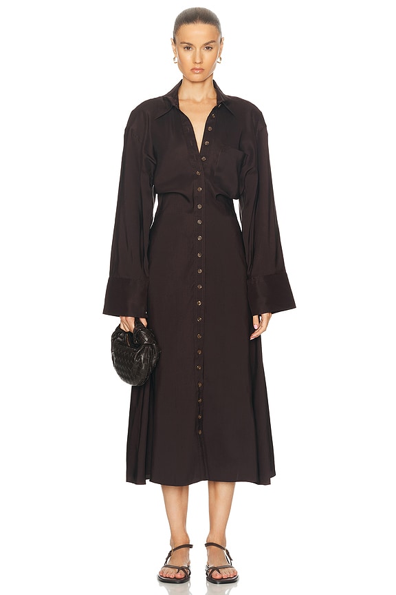 Isabel Marant Etoile Tianny Dress in Faded Black | FWRD