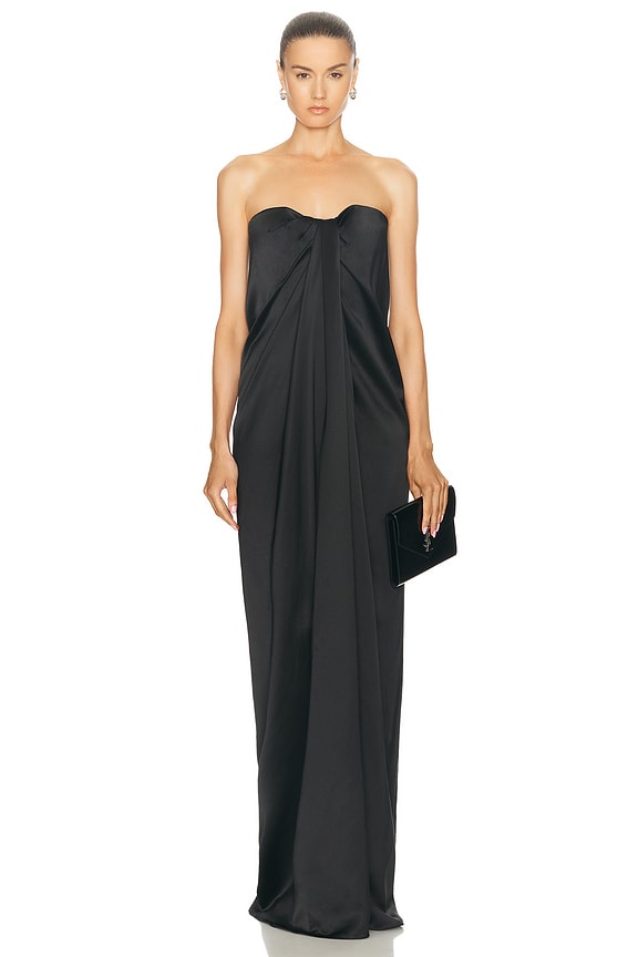 Stella McCartney Tinsel Bustier Dress in Black | FWRD