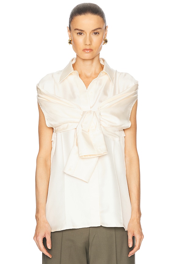 【ULLA JOHNSON】 Embellished Lucia Top - Noir Black Sleeveless Cotton Top