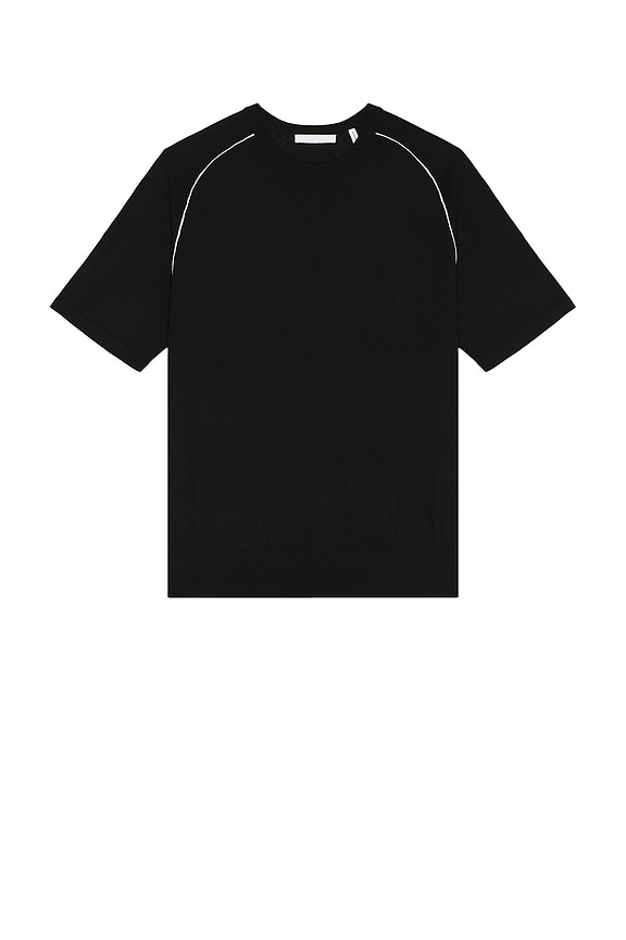 OFF-WHITE Stitch Arrow Slim Short Sleeve Tee in Black